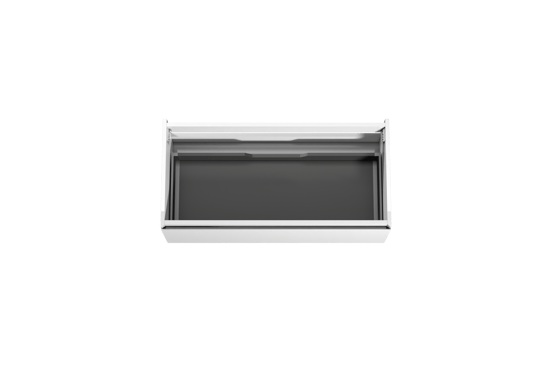 Storke Edge hängender Waschbeckenunterschrank: 105 x 52 cm, Weiß glänzend, 1 Schublade