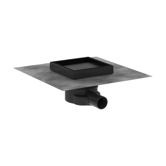 Hansgrohe RainDrain Point doucheput 15cm Mat Zwart