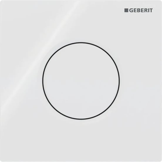 Sigma01 Betätigungsplatte Weiß Glänzend mit Urinalsteuerung für Duofix Urinal-Element