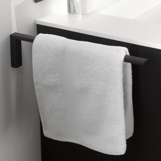 Blaufoss Noma Handtuchhalter, schwarz matt, 41 cm