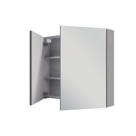 Linie Montro spiegelkast 90 x 75 cm beton grijs