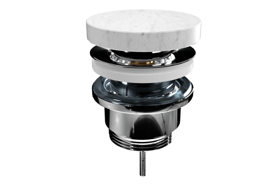 Balmani Click Flat afvoerplug afsluitbaar Carrara