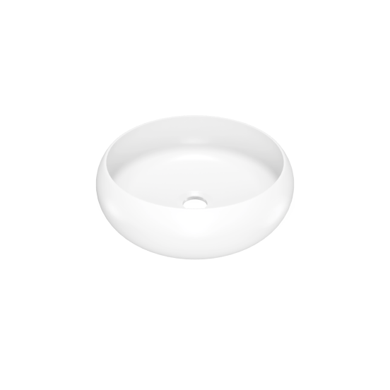 Luca Varess Vita vasque à poser porcelaine blanc mat rond Ø 36 cm