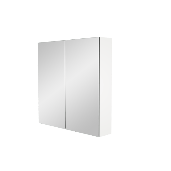 Storke Reflecta Spiegelschrank Bad: 75 x 75 cm, Weiß matt