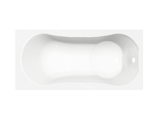 Luca Varess Trasime baignoire encastrable simple 170 x 80 cm acrylique Blanc Brillant