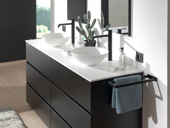 Storke Tavola enkel of dubbel tablet matte Solid Surface 170 x 52 cm