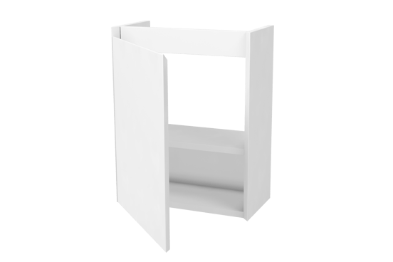 Balmani Mitra meuble wc suspendu 42 x 21 cm blanc mat avec Dama lavabo en Solid Surface mat