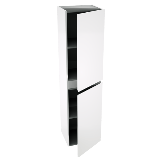 Linie Lado hängender Hochschrank zur Selbstmontage Weiß Glänzend 35 x 30 x 140 cm