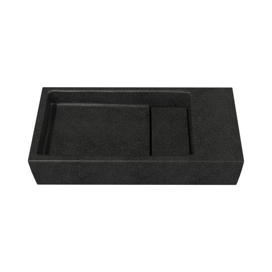 Balmani Mood Handwaschbecken: Granit, Poliert, 45 x 20 cm