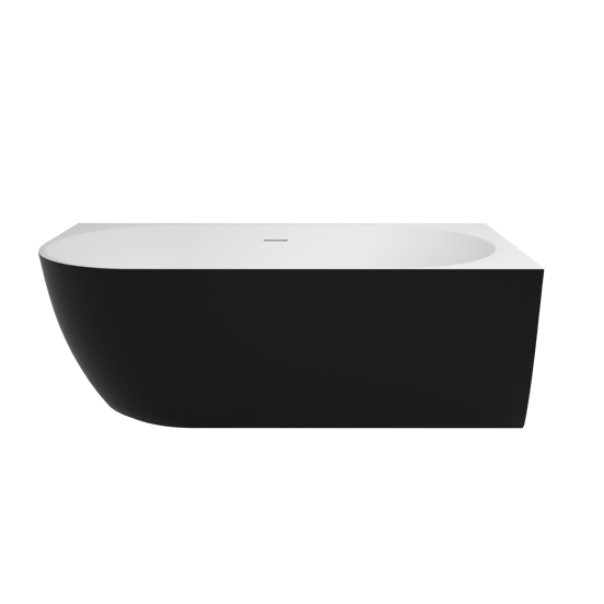 Luca Varess Otello baigNoire d'angle droite duo 170 x 80 cm acrylique Noir Mat