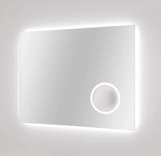 Balmani Giro miroir rectangulaire lumineux et anti-buée 90 x 70 cm