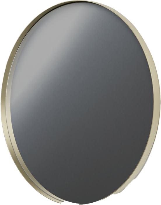 Balmani Giro Round rond badkamerspiegel Brushed Champagne Gold Ø 75 cm
