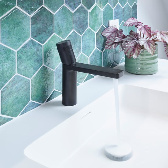 Blaufoss Sonic robinet de lavabo noir mat