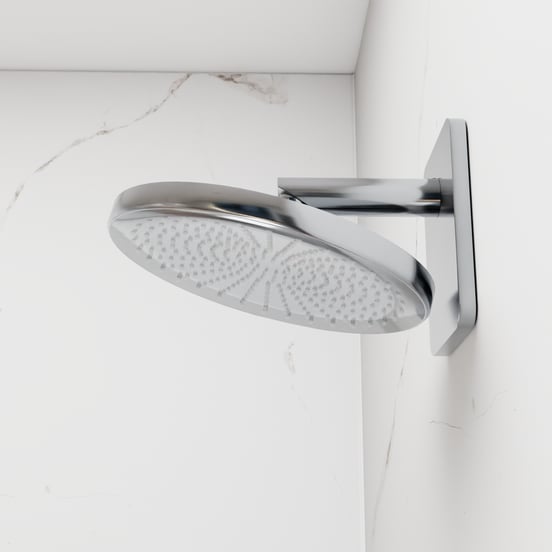 Blaufoss Onos 250  hoofddouche rond 25 cm met douchearm  chroom