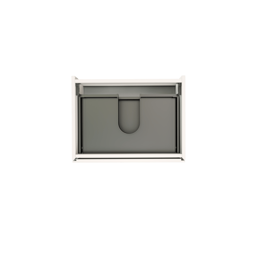 Storke Edge meuble sous-vasque suspendu 60 x 46 cm blanc mat 2 tiroirs