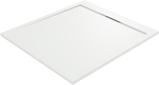 Balmani Andes douchebak 100 x 100 cm Solid Surface mat wit