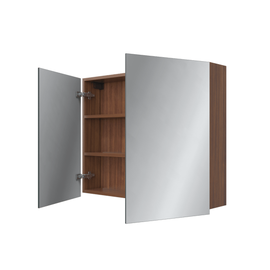 Balmani Lucida spiegelkast 90 x 72 cm Amerikaans notenhout