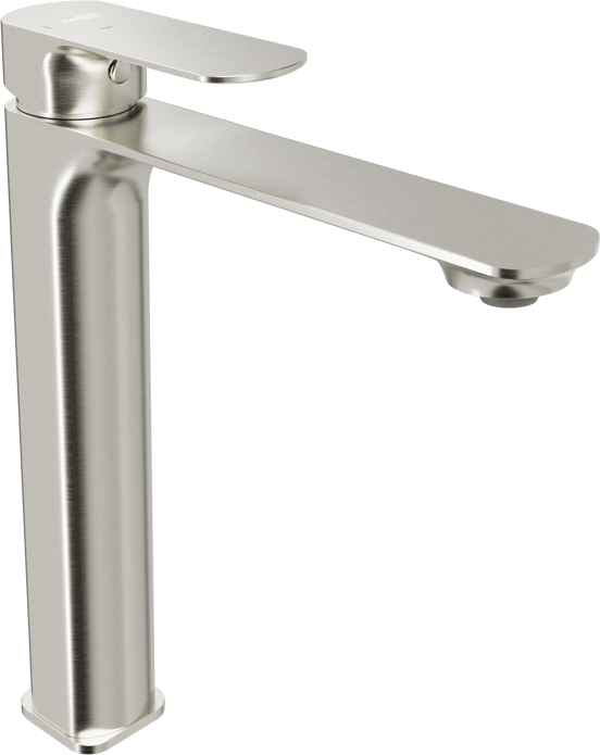 Blaufoss Bodan Waschbecken Armatur: Erhöht, Brushed Coolmetal