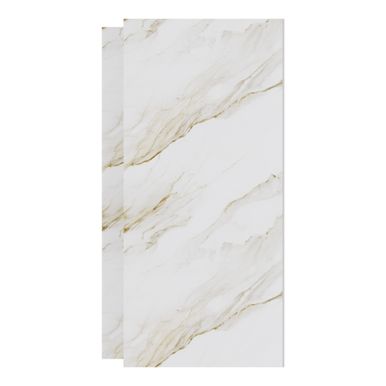 Luca Varess Suite douchewandbekleding set 2 x 120x260 cm, SPC, Marble gold