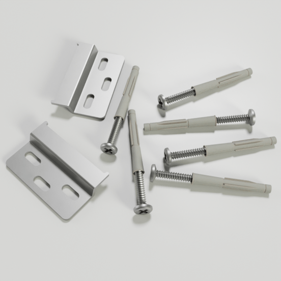 Linie Lado hängendes WC-Möbel-Set, 40 x 22 cm, braune Eiche, mit Baro Waschtisch, glänzend weiße keramik