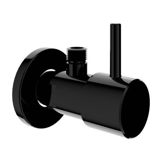Santeg Eckregulierventil, 1/2-3/8, Schwarz Glänzend