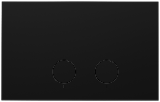 Perola bedieningspaneel Mat Zwart voor UP320 of UP720 inbouwreservoir