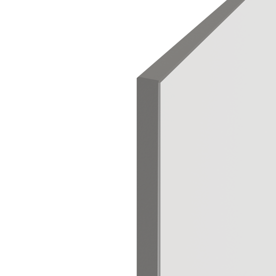 Luca Varess Silk Duschrückwand: 90 x 220 cm, Acryl, Weiß matt