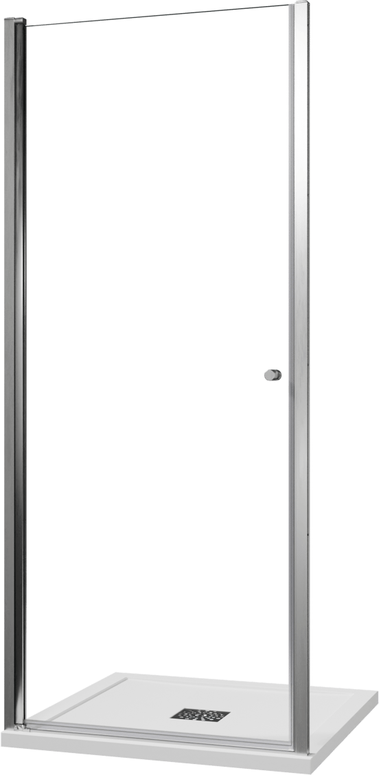 Luca Varess Kuresa douche draaideur 90 x 200 cm helder glas glanzend chroom profiel