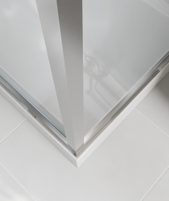 Luca Varess Talan rechthoekige douchecabine met draaideuren 90 x 120 cm helder glas mat chroom profiel