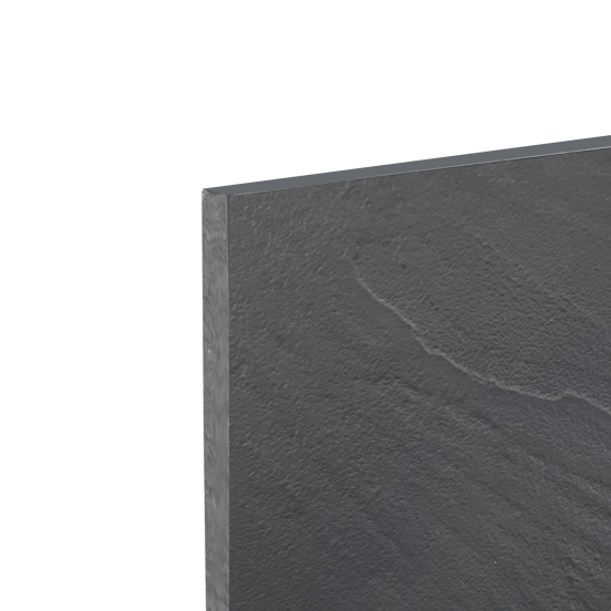 Linie Rumba revêtement mural de douche 140 x 220 cm acrylique gris structure ardoise