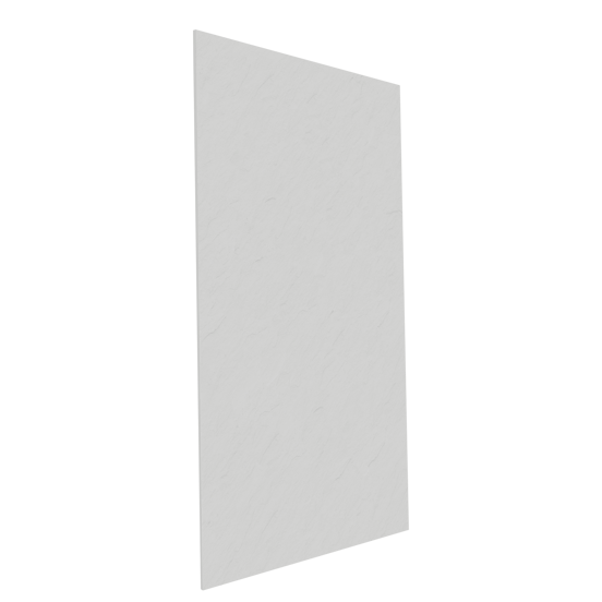 Balmani Zeno douchewandpaneel 140 x 260 cm composietmarmer lichtgrijs leisteenstructuur