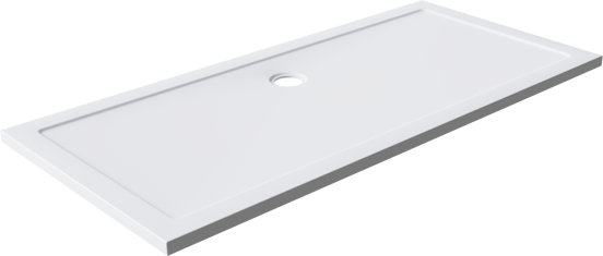 Luca Varess Soft receveur de douche 170 x 80 cm acrylique blanc mat