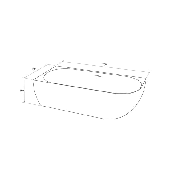 Balmani Forte baignoire d'angle gauche duo 175 x 78 cm Solid Surface blanc mat