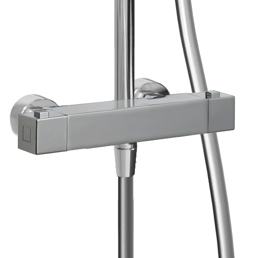 Linie Mavin 200 colonne de douche de pluie robinet thermostatique Chrome Brillant