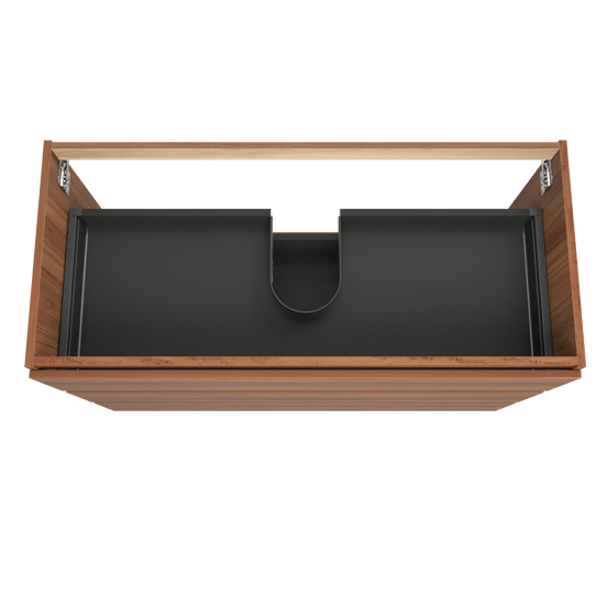 Balmani Lucida meuble sous-lavabo a poser 120 x 55 cm noyer 3 tiroirs