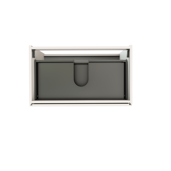 Storke Edge staande wastafelonderkast 80 x 46 cm mat wit 3 lades