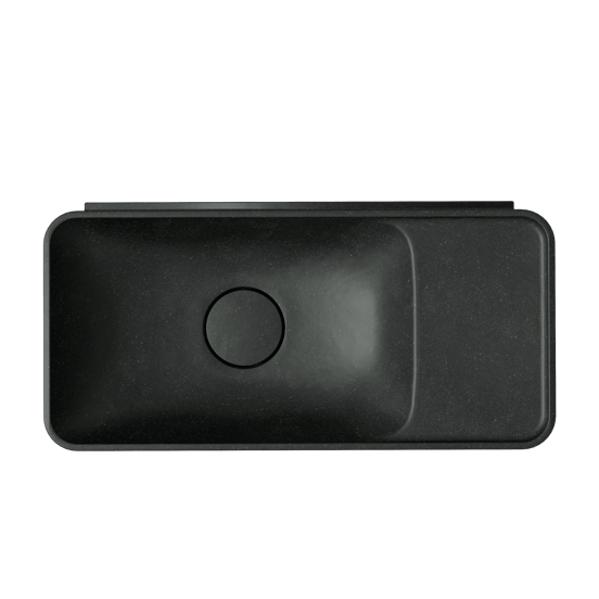 Balmani Fara Handwaschbecken: Granit, Poliert, 45 x 22 cm