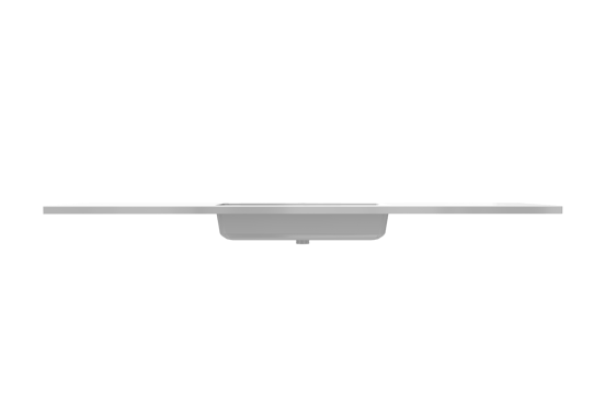 Storke Diva Einzelwaschtisch, Marmorkomposit glänzend, 155 x 52 cm