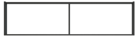 Balmani Lucida sokkel voor wastafelonderkast zwart eiken 180 x 55 cm