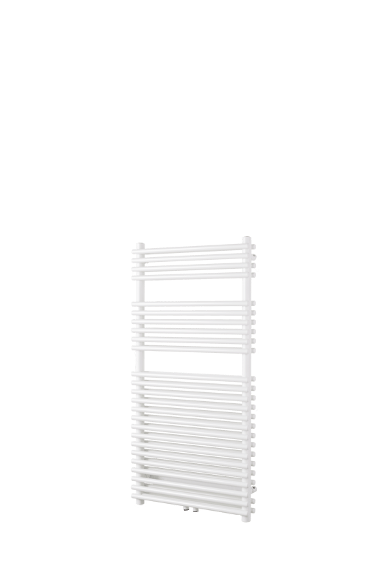 UNIQUEMENT POUR ALLEMAGNE - Vipera Alegria sèche-serviettes double 60 x 120 cm chauffage électrique blanc brillant raccordements latéral et central possibles 1.192W, résistance incluse