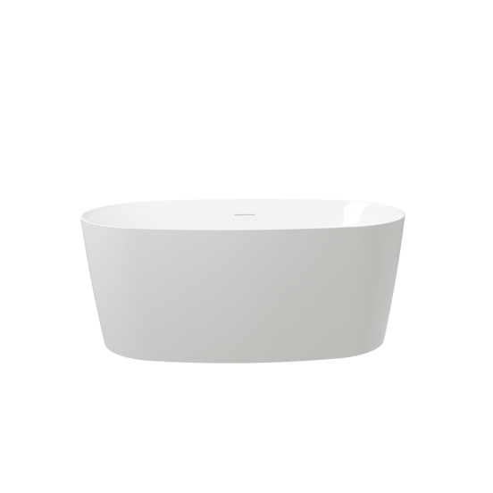 Luca Varess Sutilo ovaal vrijstaand bad 140 x 70 cm acryl Glanzend Wit
