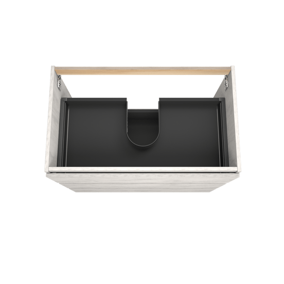 Balmani Lucida staande wastafelonderkast 90 x 55 cm beton zilvergrijs 3 lades