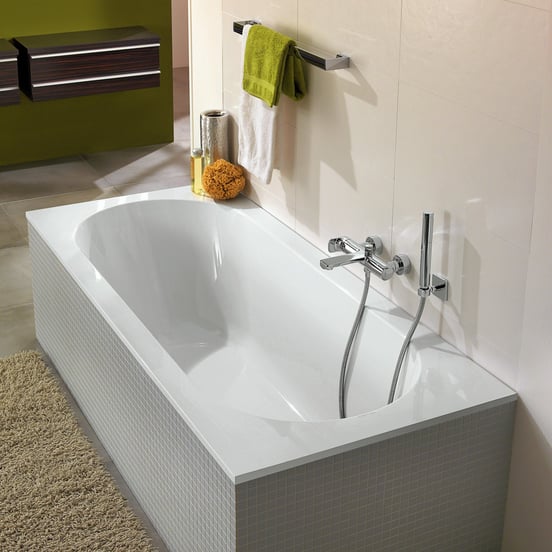Villeroy & Boch Oberon baignoire encastrable simple 170 x 75 cm quaryl Blanc Brillant