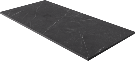 Luca Varess Suite receveur de douche 180 x 90 cm marbre composite Marble Dark 
