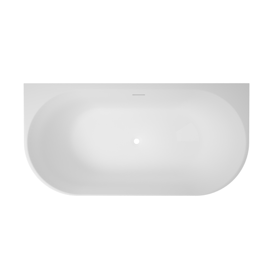 Luca Varess Otello duo baigNoire semi-îlot 170 x 80 cm acrylique Noir Mat