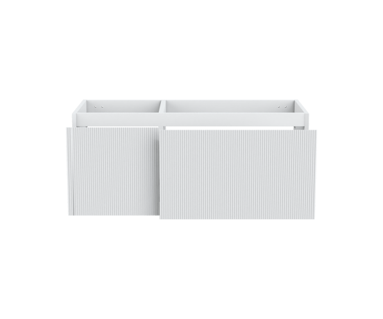 Balmani Fila meuble sous-vasque suspendu 120 x 55 cm asymétrique à droite blanc mat 4 tiroirs