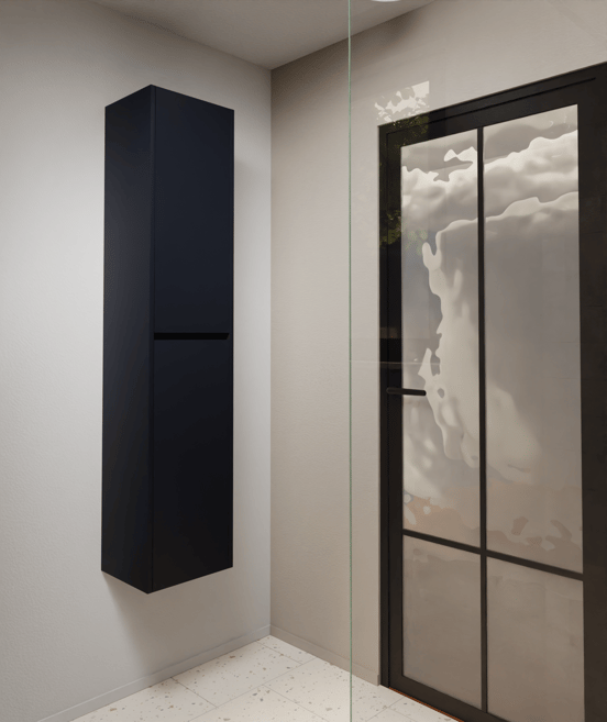 Storke Seda zwevend badkamerkast Nachtblauw 40 x 35 x 170 cm