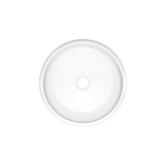 Luca Varess Vita vasque à poser porcelaine blanc mat rond Ø 36 cm