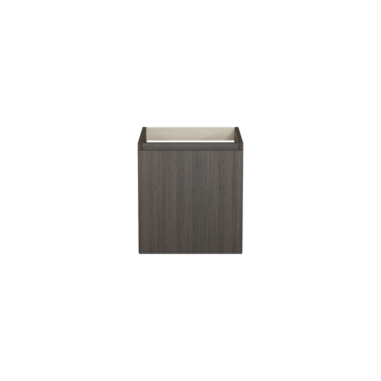 Balmani Sfera hängender Waschbeckenunterschrank: 45 x 55 cm, Eucalyptus, 2 Schubladen