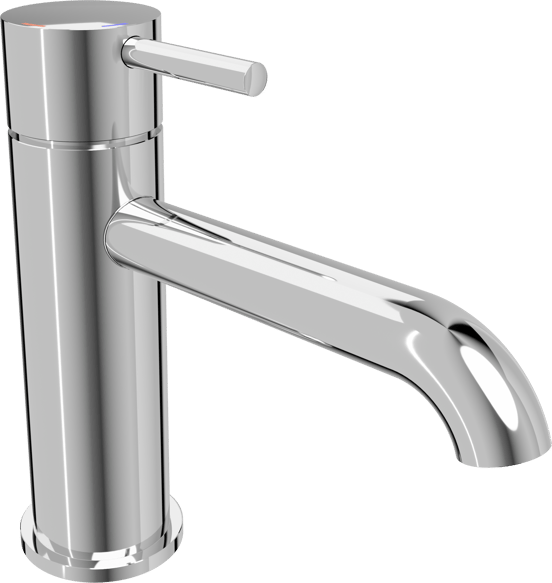 Blaufoss Round 2.0 EcoStart robinet de lavabo standard Chrome Brillant